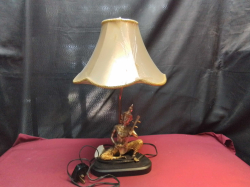 A Bronze Thai Musician Table Lamps. H.50 Cm.