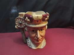 A Large Rare Double Sides Royal Doulton Character Jug George III and George Wash8ngton.