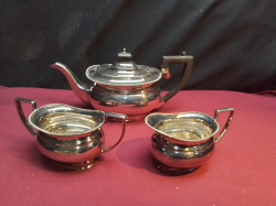 A Silver Plated Tea Set.