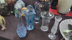 5x Lovely Crystal Vases.