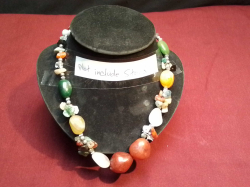 Greek Multi-Stone Necklace ( not include Stand)