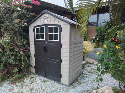 Storage Shed (as new). W.197 D.129 H.230 Cm.
