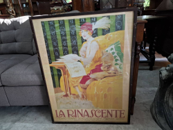 An Old Italian print. Approx 62x82 cm