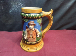 An Unusual Hunting German Mug.
H.22 W.19 Cm.