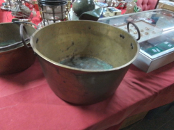 A Huge Very Heavy Brass Jam Pan.W.37 H.20 Cm.