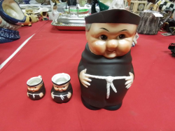 An Unusual Large Hummel Monk figure and 2 small ones.