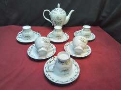 A Hendricks Gin Special Coffee Set for 6 Person.