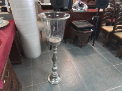 Glase Candle Stick. H. 106 Cm,