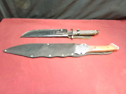 2 Large Nice Hunting Knives. L.48 , 63 Cm.
