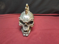 A Chrome Fibre Scull. H.17 D.20 Cm.