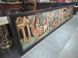 A Larg piece of Myanmar hand carving. Approx. 345x64 cm