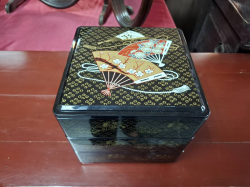 A Japanese 3 tier jewelry box