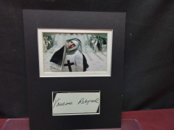 A genuine autographed display card 8