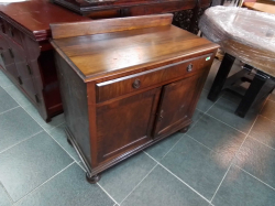 Mahogany Sideboard with long single drawer(030). W.92 D.45 H.86 Cm.