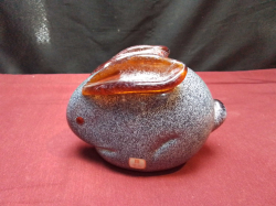 An Original Murano Italy rabbit. W.15 H.11 Cm.