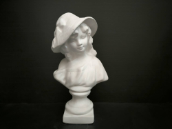 A girl bust statue 14