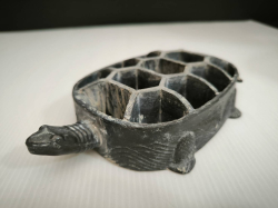 A vtg. Cast metal flower frog Ikebana flower arrangement