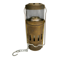 A vtg. Brass candle lantern for Outdoor Camping , Fishing   