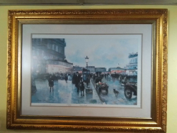 A large gilt framed LIMITED EDITION print #273/850
