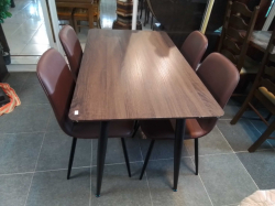 A Lovely dining table W.70 L.120. H.75 Cm. with 4 Chairs
