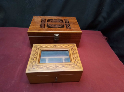 2 Wooden Jewelry Boxes.