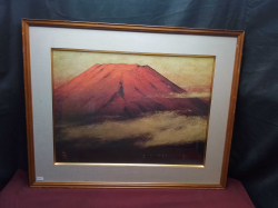 A Lovely Water Colour Nicely Framed and Signed Front and Back.W.77 H.62 Cm.