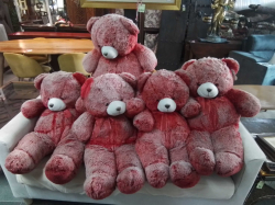 5x Large Red Teddy Bears.