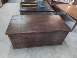 An Old Pine chest W. 47 L.94 H. 41Cm. 