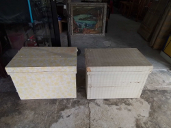 2 Large aluminum boxes. W.42 L.66 H.48 Cm.