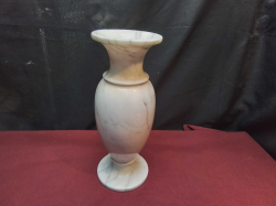 A Lovely Marble vase. W.12.5 H.32.5 Cm.
