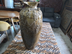 An Antique Chinese Pottery Stamped. W.34 H.80 Cm. A/F