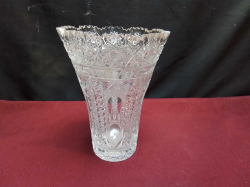 A Crystal Vase. W.15 H.20 Cm.