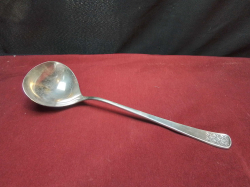 A A Bruckmann & Sohne LISELOTTE Silver plate 90 Solid Gravy Ladle L.28.5 Cm.