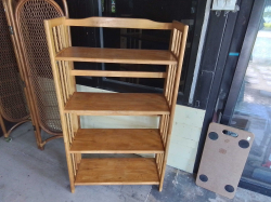 Wooden Shelf. W.70 D.30 H.126 Cm