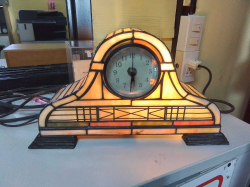 A Tiffany Clock.A/F W.36 H.20 Cm.
