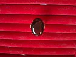 Vintage ring Smoky Quartz with stainless steel