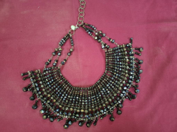 Vintage beads costume necklace