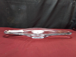 A Lovely Heavy Piece of Val St. Lambert.Signed Belgium (1964) Glass. W.17 L.56 H.5 Cm.