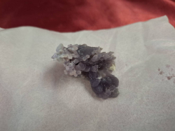 Purple grape agate gemstone