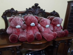 4x Large Red Teddy Bears. 
