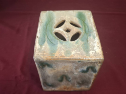 Antique Opium Pillow. Approx. 12x14cm H.13 cm
