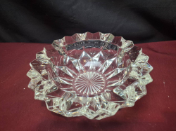 A very heavy lead crystal bowl astray ect.. perfect condition