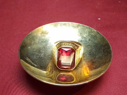 A Lovely Gold Plated Men Ring with small tray.