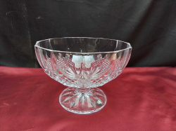 A Large Crystal Fruitpunch Bowl. W.22 H.15 Cm.