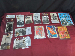 Set of the 12 Military photos and badges U.S.S.R. 1960