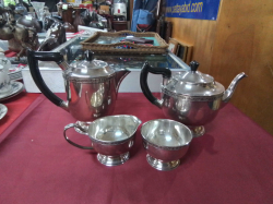 A Nice 4 Pieces Silver Plate Tea and Coffse Set.