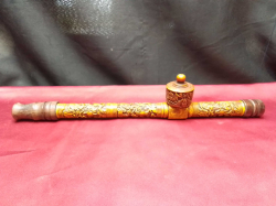 Chinese hand carved opium pipe 15