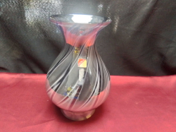 A Silver Colour Nice Design Vase.H.25 W.16 Cm.