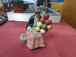 An Early Royal Doulton Prototups Figure with Trial Colour Sckene. H.18 W.13 Cm.