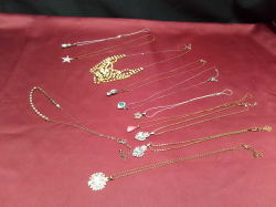 10 Vintage Necklaces and 1 Bracelet.